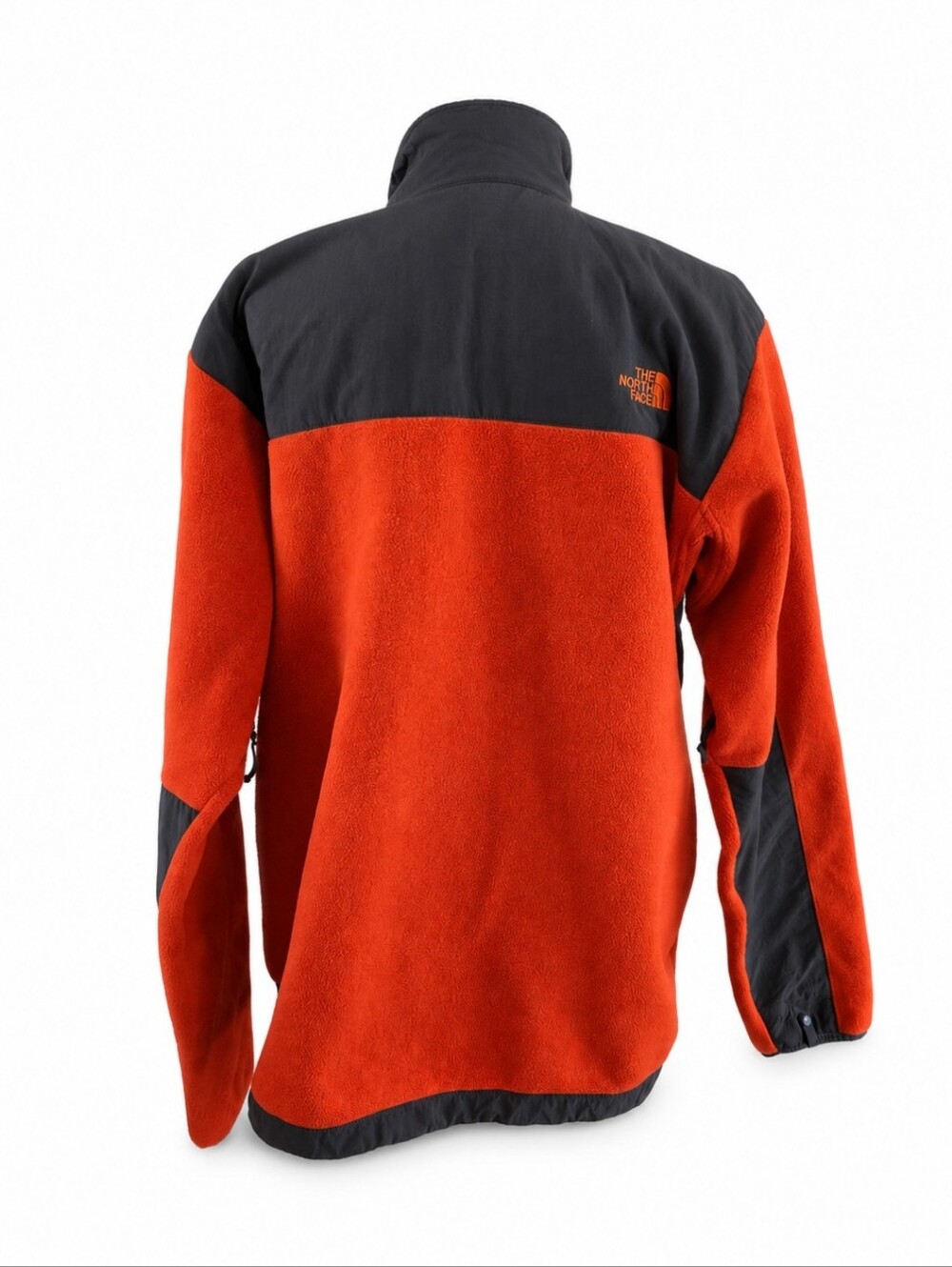 The North Face Denali Jacket Orange Charcoal Gray Men L AMYN Fall 2015 - Picture 5 of 10